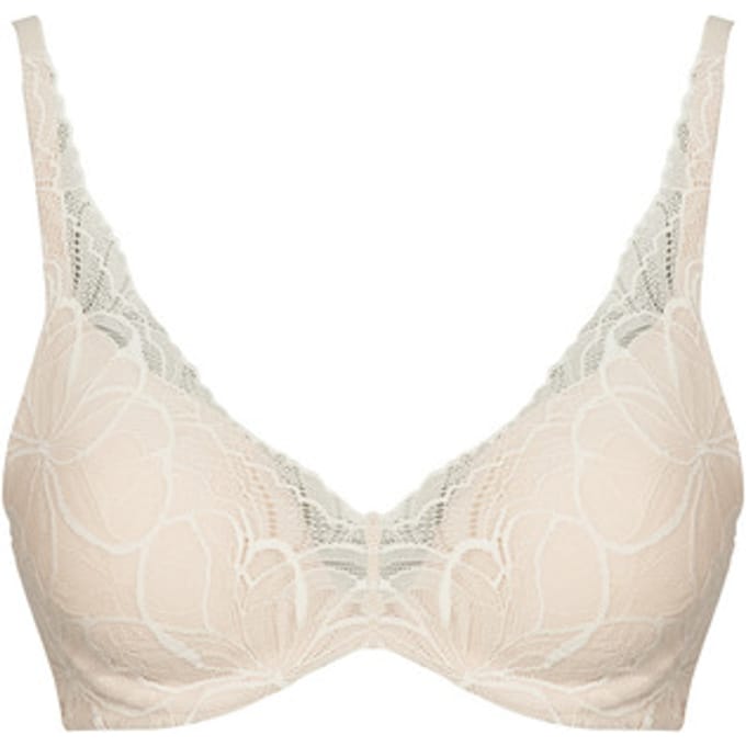 B padded bustier met beugels voor vrouwen Triumph Body Make-Up Illusion Lace