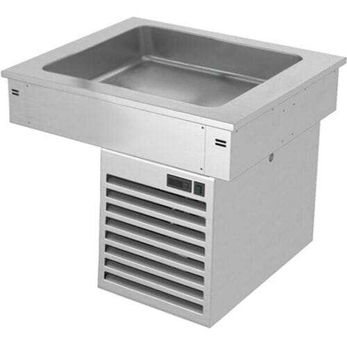 GGM Gastro Einbau Kühlwanne - 800mm - +2 bis +8 °C - 2x GN 1/1 - 190 Watt Zilver