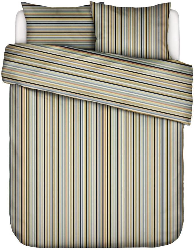 Essenza Donna Dekbedovertrek Biologisch Katoensatijn Hazy yellow - Tweepersoons – 200x200/220 cm