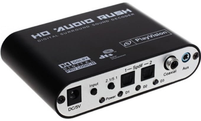 Universal Digitaal 5.1 Surround Sound decoder DAC - 4 audio ingangen