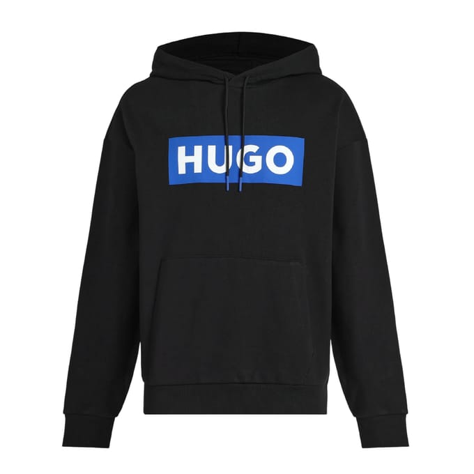 Boss Heren Box Hoodie met lange mouwen (Zwart)