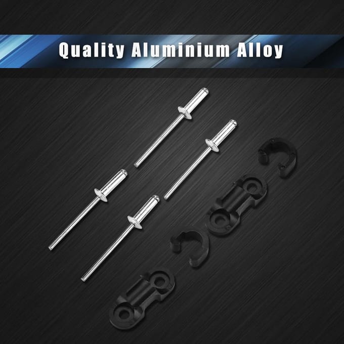 2 stuks Ultralichte Aluminiumlegering Fiets Rem Schakelkabel Basis Gesp Clip Accessoire black