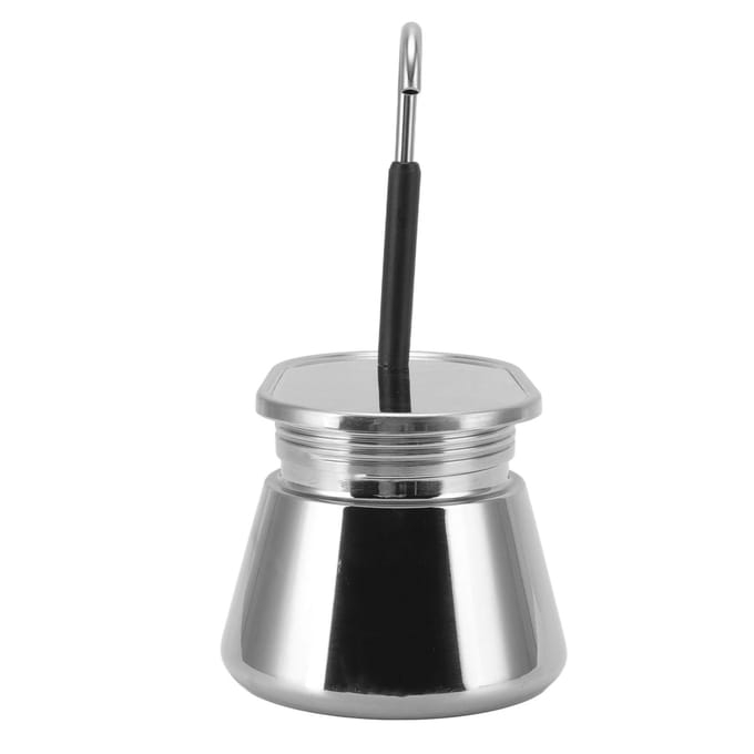 Moka Pot RVS Italiaans Type DIY Grote Capaciteit Lichtgewicht Draagbare Koffiemaker gray