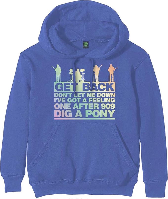 The Beatles - Get Back Gradient Hoodie/trui - 2XL - Blauw