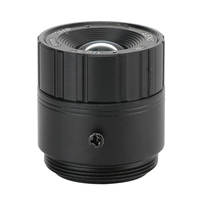 Objectif de caméra 8 mm Focale 3MP Haute Définition Sécurité CCTV Surveillance gray
