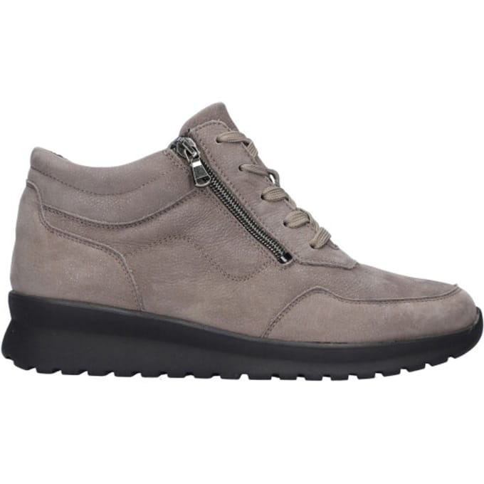 Waldläufer grijze leren veterboots