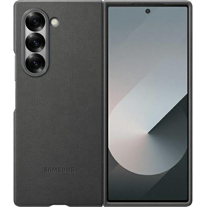 Samsung Galaxy Z Fold6 Vegan Leren Hoesje - Kindsuit case - Grijs