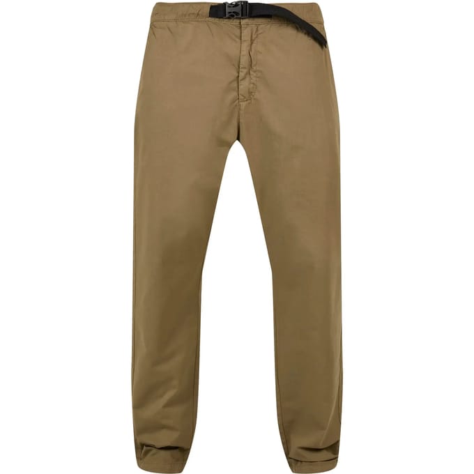 Urban Classics - Chino with belt Broek rechte pijpen - Taille, 30 inch - Groen
