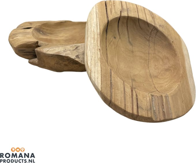 IJsballenschaal Teakhout 22cm
