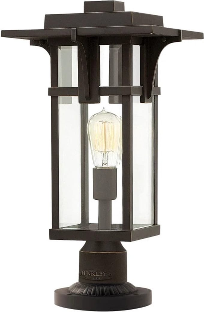 Hinkley Mini LED Tuin Pilaar Manhattan | 1X E27 Max 60W | IP44 (Outdoor) | Oil Rubbed Bronze