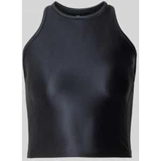 Korte tanktop met ronde hals