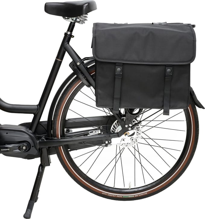 BECK Canvas Fietstas medium grijs