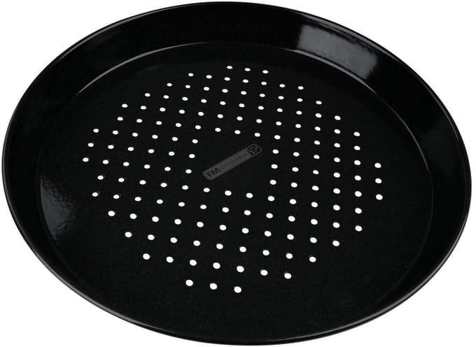 Perforatie ronde pizzaplaat oven en barbecue 32 cm FM Professional Barbecue