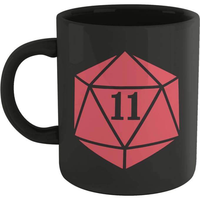 Stranger Things Dragon & Die Mug - Black