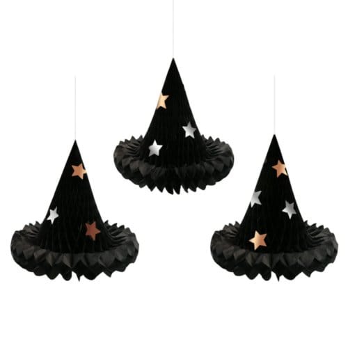 Meri meri halloween - halloweendecoratie honeycomb, heksenhoed