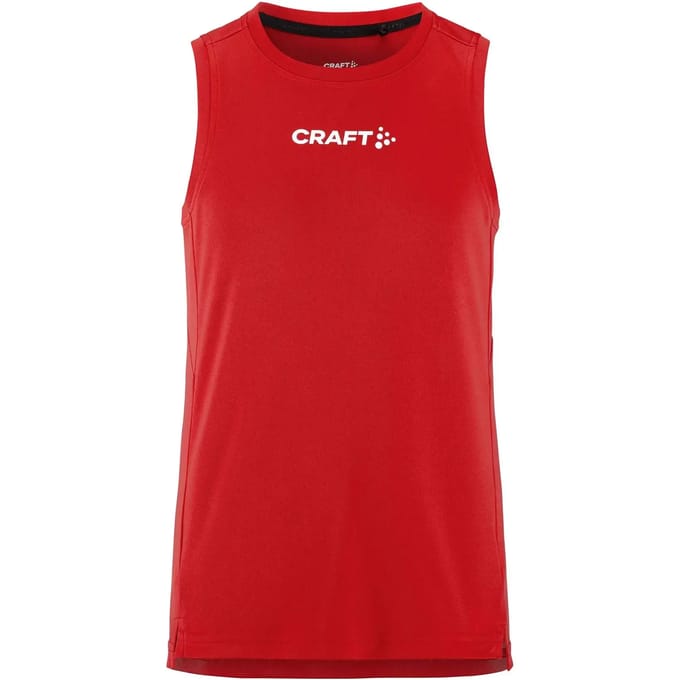 Craft Rush 2.0 Singlet Kinderen - Rood | Maat: 134/140