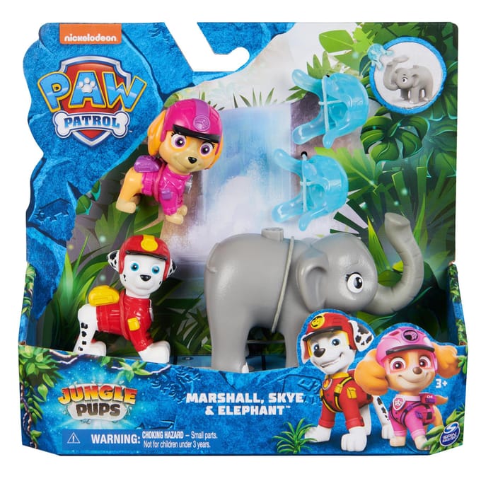 Spinmaster PAW Patrol Jungle Pups Hero Pups Marshal, Skye, Elephant Speelfiguren & personages