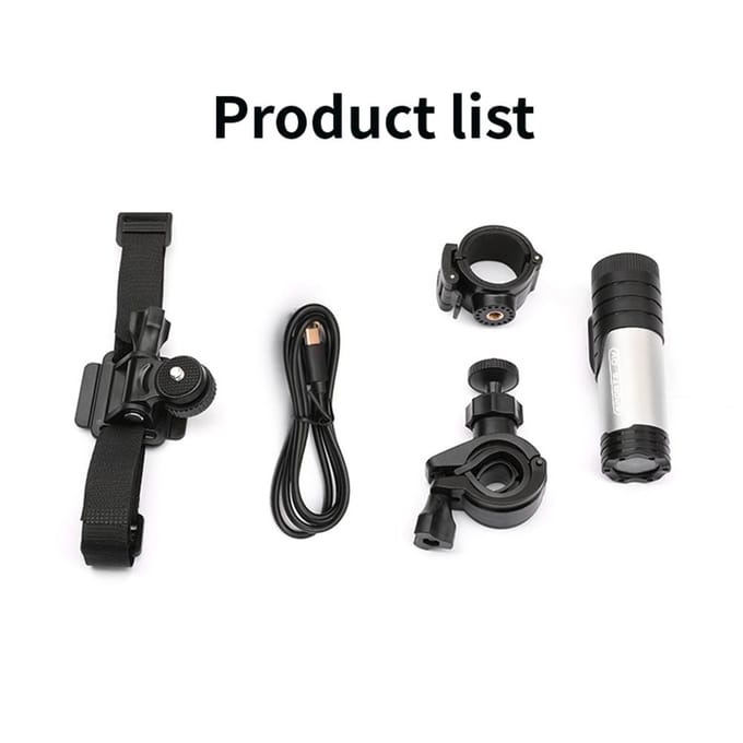 Mini caméra de sport WiFi 1080P pour casque de moto, caméra de vélo, objectif grand angle 120 degrés IP66 argenté