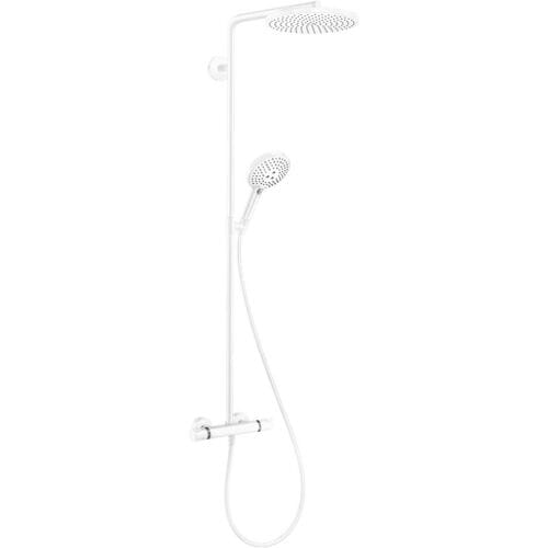 hansgrohe Raindance Select S Showerpipe 240 1jet PowderRain met thermostaat mat wit