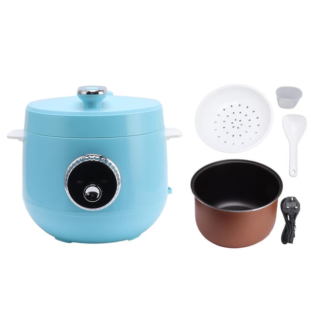 Autocuiseur électrique 5 L, grande capacité, anti-adhésif, multifonction, 900 W L bleu