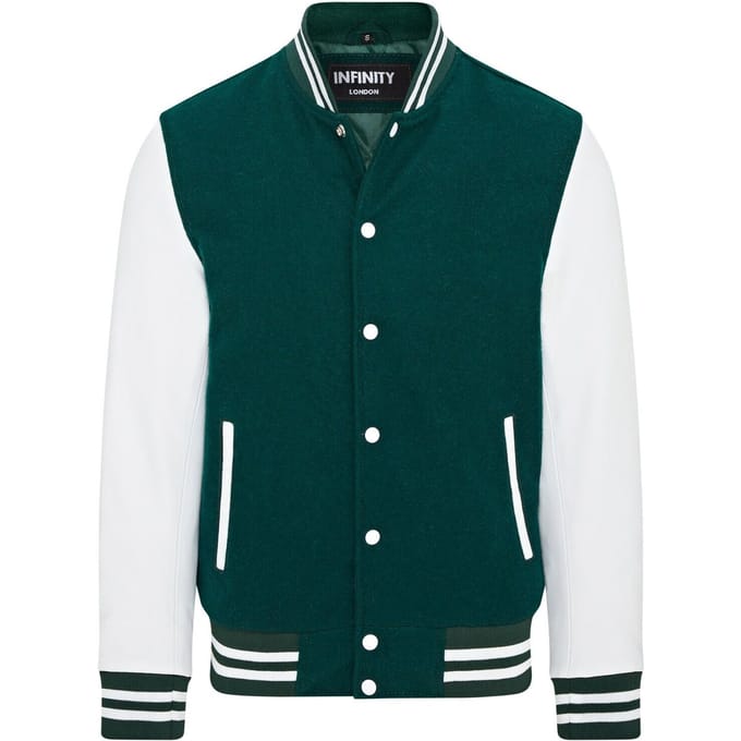 Letterman honkbalwollen leren Varsity-bomberjack - Genua