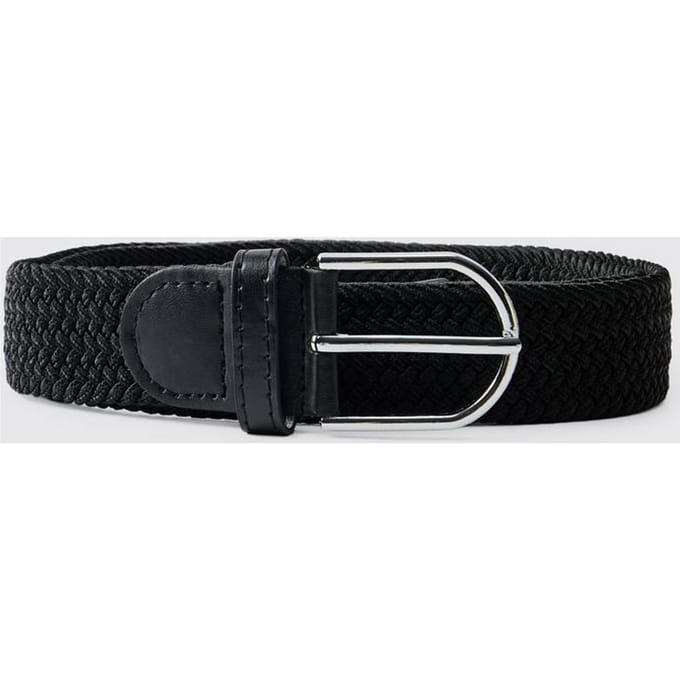 Geweven Riem Met Textuur | Black