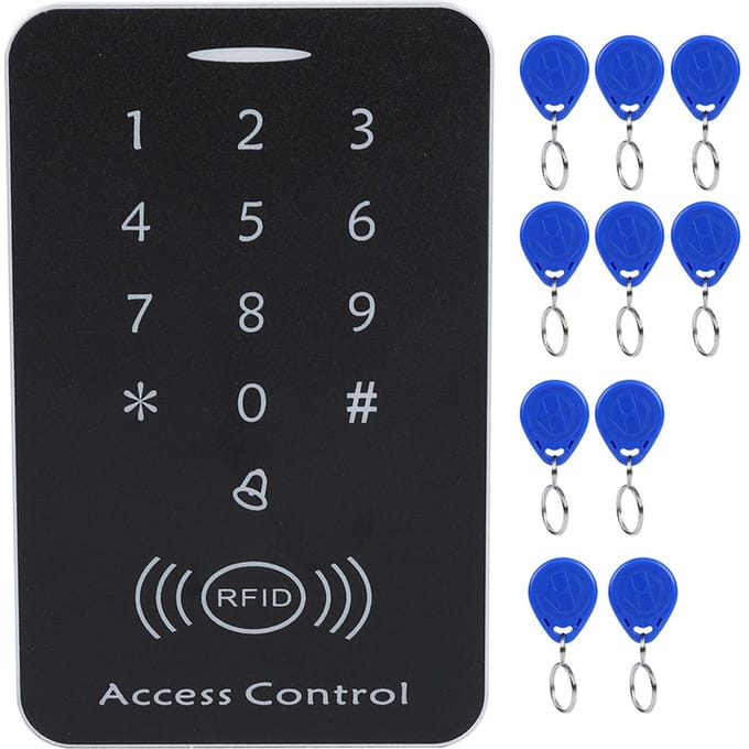 Toegangscontrolesysteem voor deuren RFID-kaartlezer Wachtwoordtoegang Toetsenbord Machinecontroller black