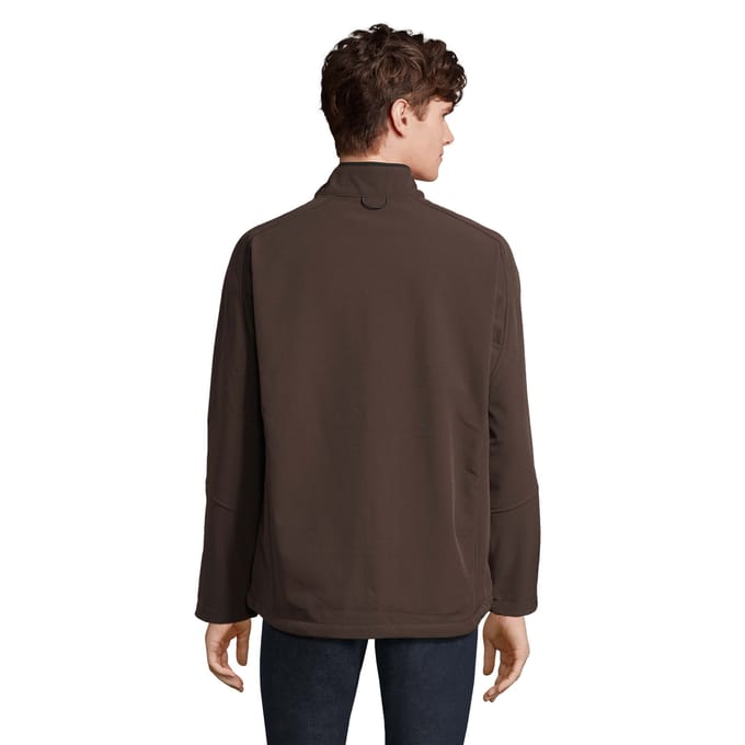 SOLS Heren Relax Soft Shell Jas (Donkere chocolade)