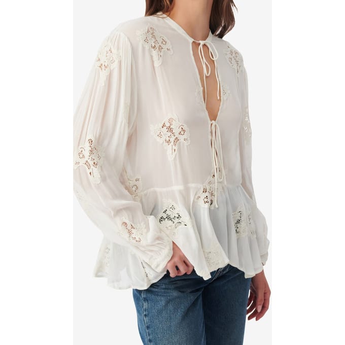 IRO Paris Lalia Top Ecru Taglia: 36 | Maglie a manica lunga Outlet | Donna | Marrone