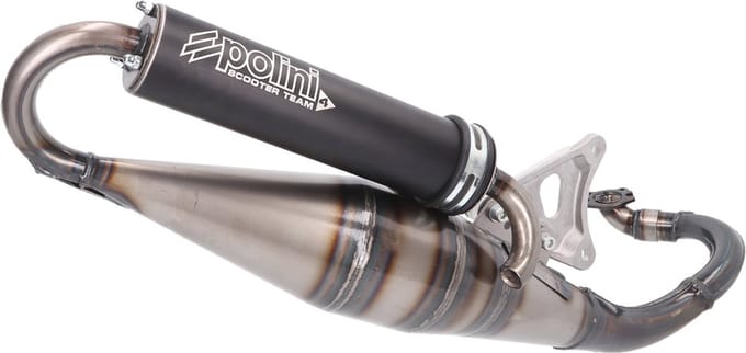 Pot d'échappement de détente Polini Team 4 pour scooter MBK 50 Mach-G 200.0408