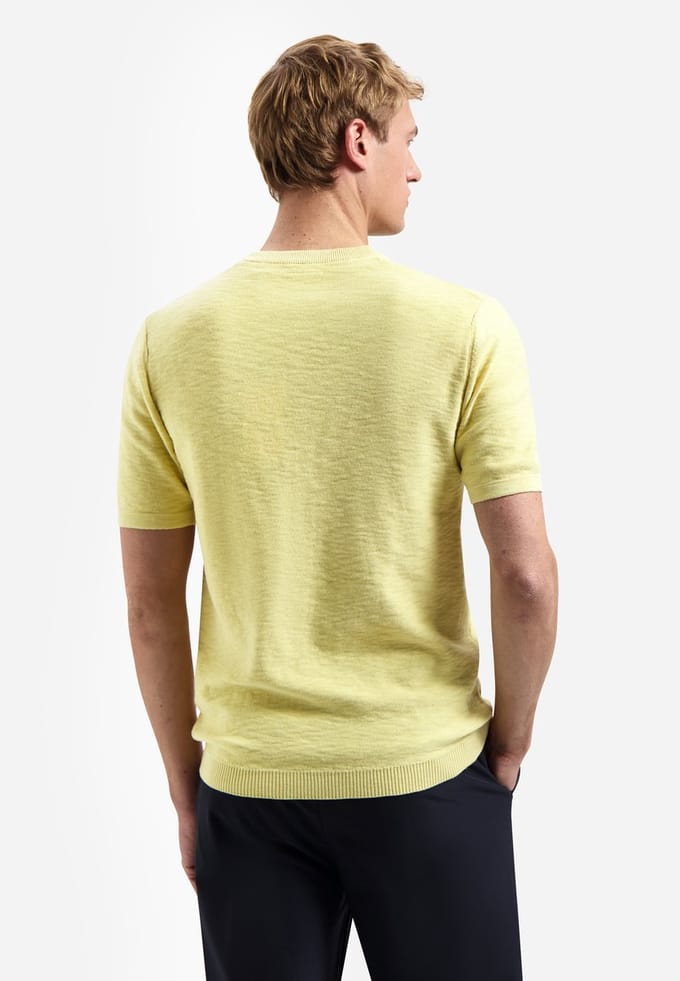 No Excess Pullover short sleeve crew neck slu yellow