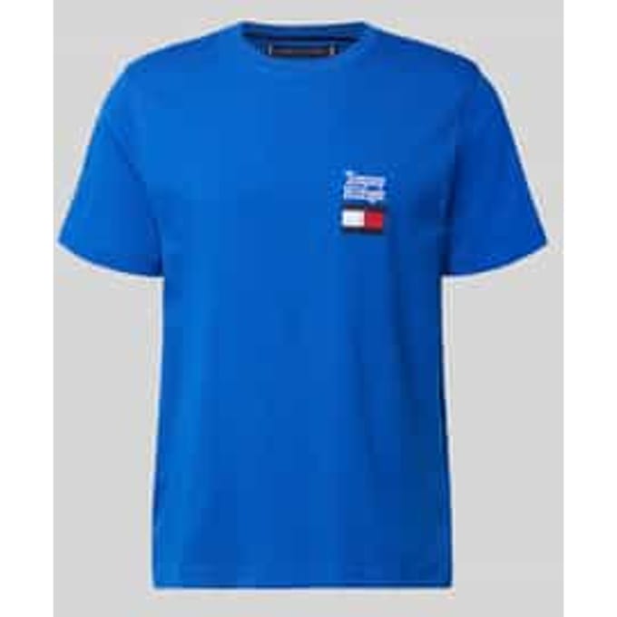 Regular fit T-shirt van puur katoen model 'BRAND LOVE TEXT'