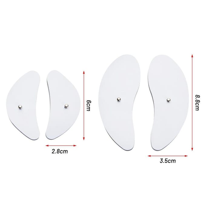Grensoverschrijdende EMS gezichtsmassager elektrodepatch, Crescent Therapy Patch, Pulse Moon gezichtsmassager, V-gezichtspatch