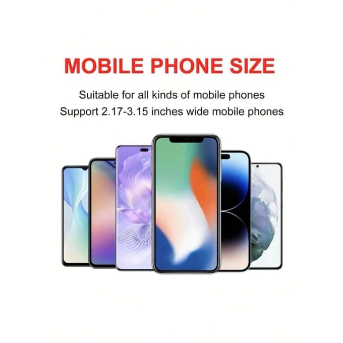 1 stuks Strass Decor Plastic Auto Telefoonhouder blauw