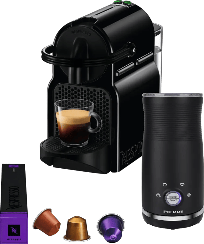 De'Longhi Nespresso Inissia EN80.B + Pierre Melkopschuimer