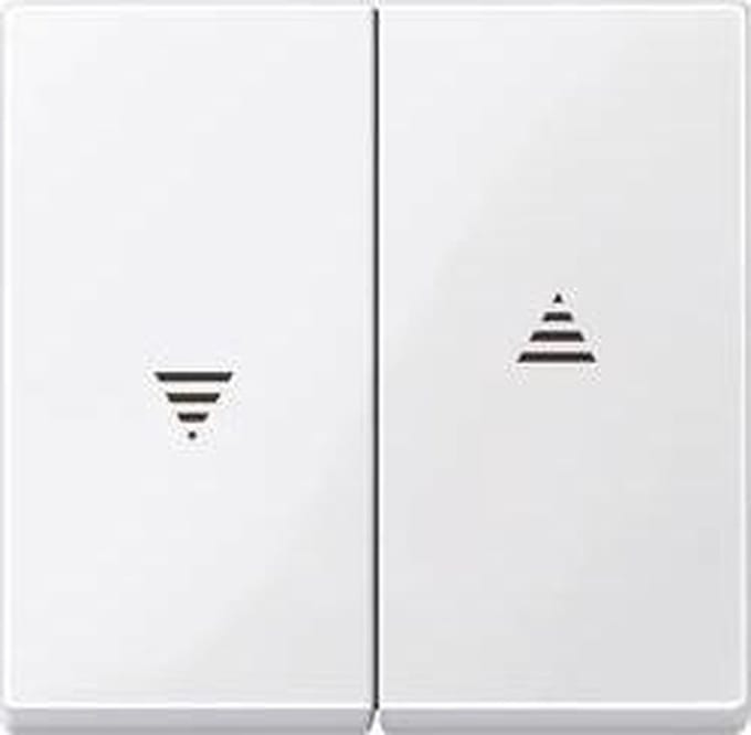 Merten 432419 Jaloezie-schakelaar Afdekking System M, 1-M, M-Smart, M-Plan, M-Creativ Polair-wit (glanzend) 1 stuk(s)