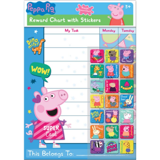 Peppa Pig Reward Chart with Stickers