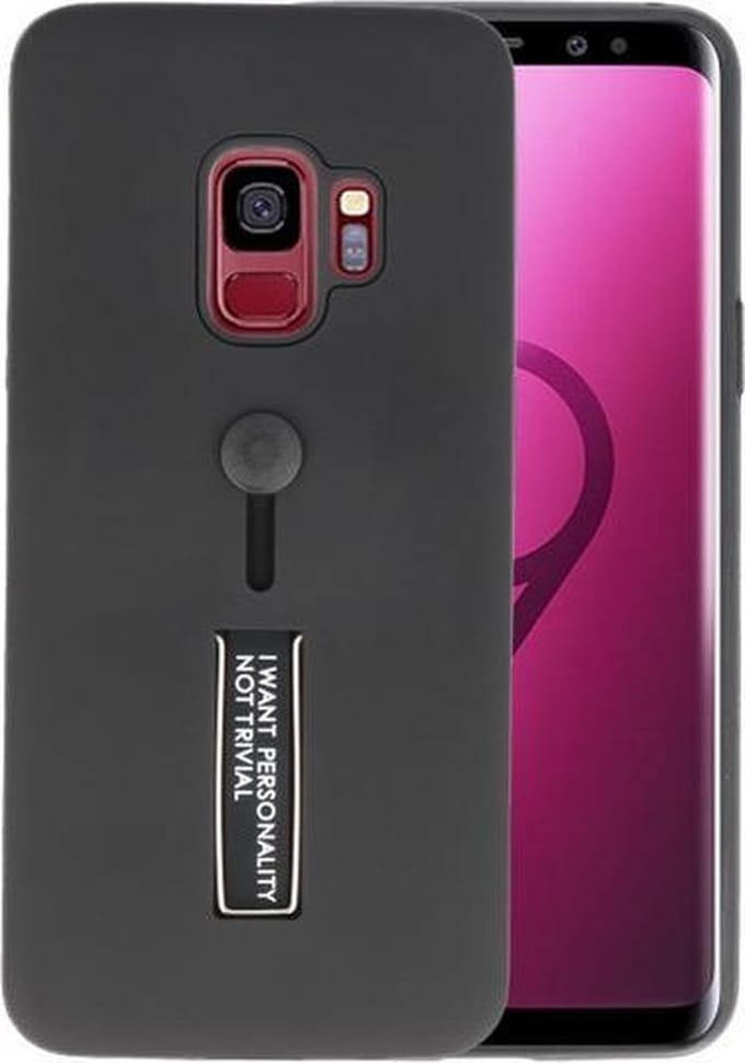 Zwart Stand Case hoesje voor Samsung Galaxy S9