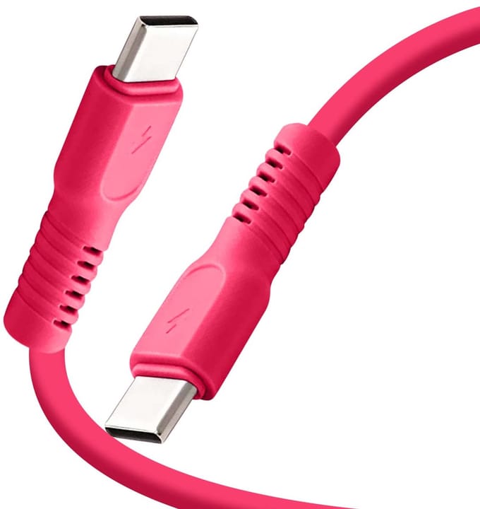 Forever, USB-C naar USB-C Oplaadkabel 60W - 3A Data & Opladen - 1.8m, Rood