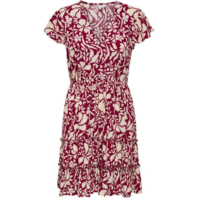 Only Onlclaudette life ss mini dress wvn noos dessin
