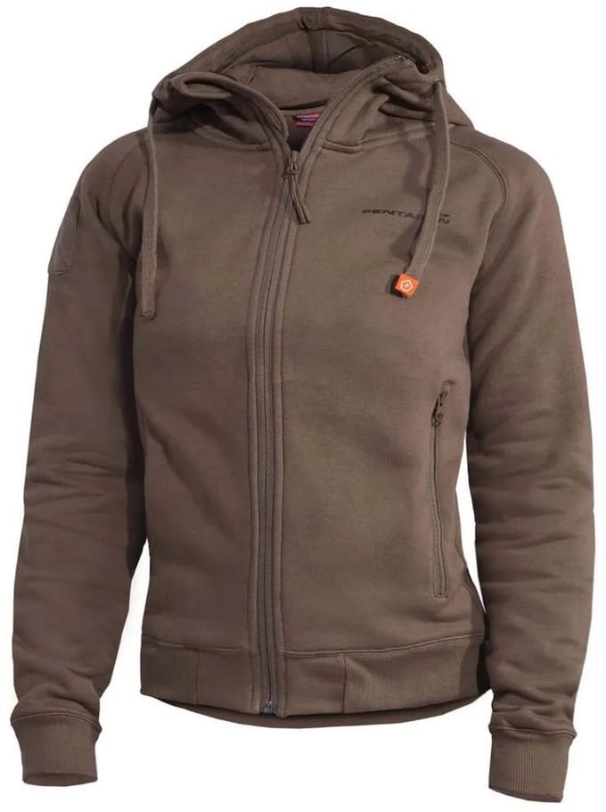 Pentagon Aphrodite Sweatshirt Met Rits Bruin L Vrouw