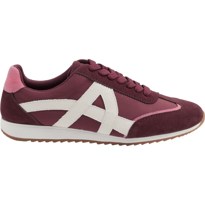 Yours Bordeauxrode Sneakers Met Smalle Zool In Brede Epasvormsize 41E