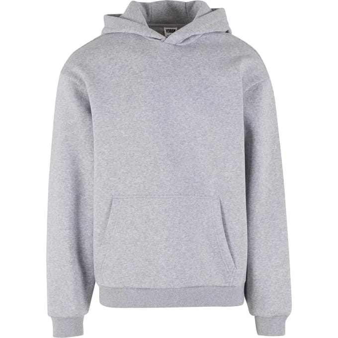 Urban Classics - Fluffy Hoodie/trui - S - Grijs