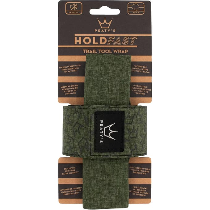 Peaty´s Holdfast Trail Tool Wrap Frame Draagriem Groen