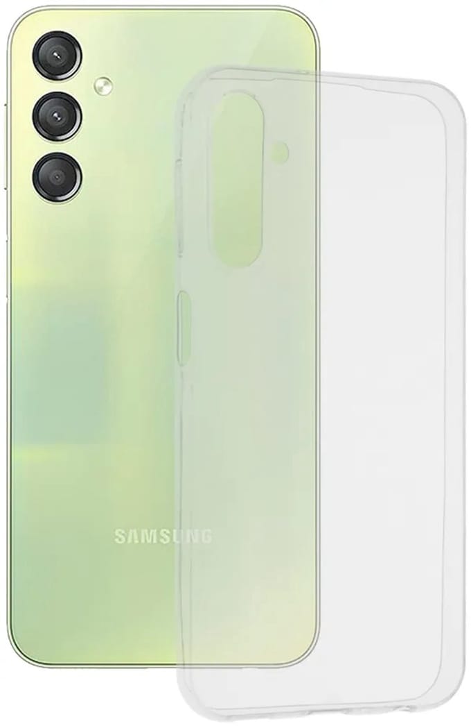 Hoesje geschikt voor Samsung Galaxy A24 4G - Techsuit Clear Silicone Back Cover - Transparant