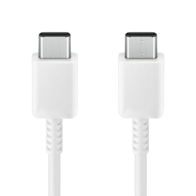 Samsung Originele USB-C naar USB-C kabel in Fabrieksverpakking - 1 meter - 45 Watt - Wit