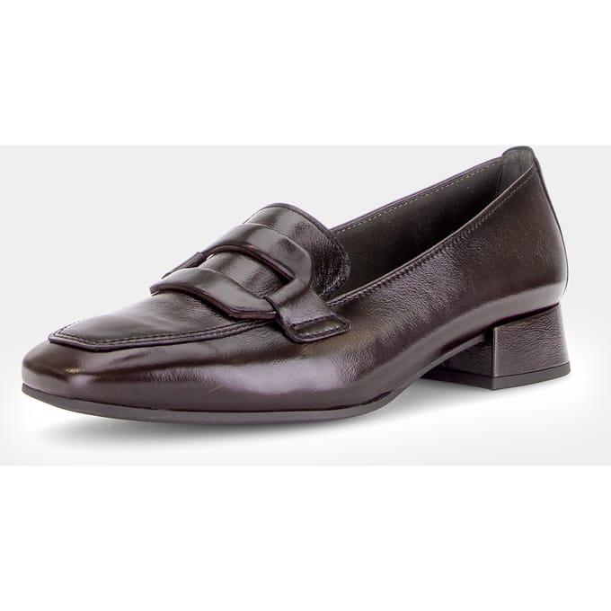Leren veterschoen met decoratief element - bruin - Gr. 37 van Goldner Fashion