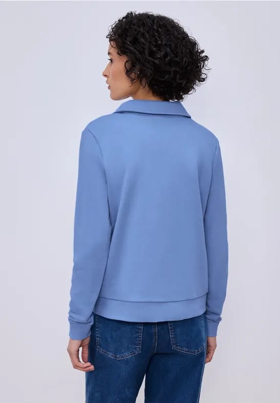 Street one - Dames pull - Maat L - Vrouwen - blauw - katoen