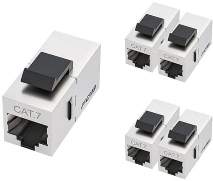 10Gbps Cat7 Keystone Module RJ45 - Afgeschermde Ethernet Koppelingen voor Netwerk Patchpaneel (5 Stuks)