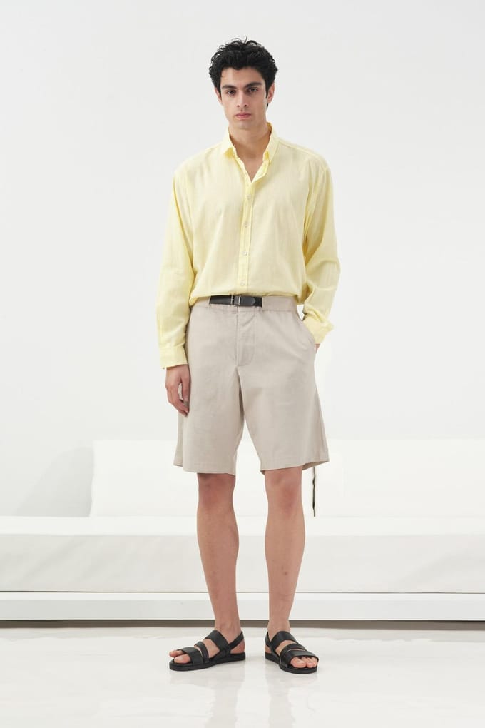 Gepofte Taille Op Maat Knielange Broek Shorts
